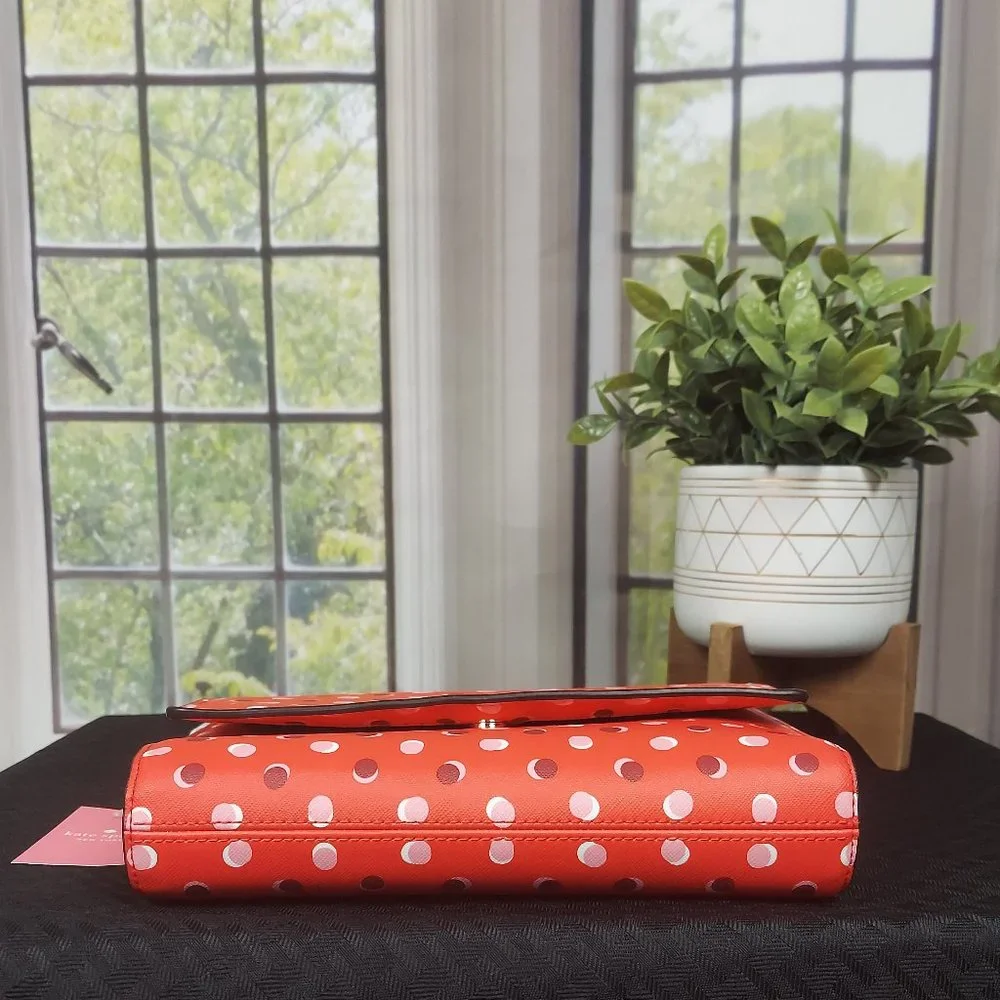 NWT KATE SPADE NEW YORK COVE STREET FIESTA DOT DODY (DIGITAL RED)